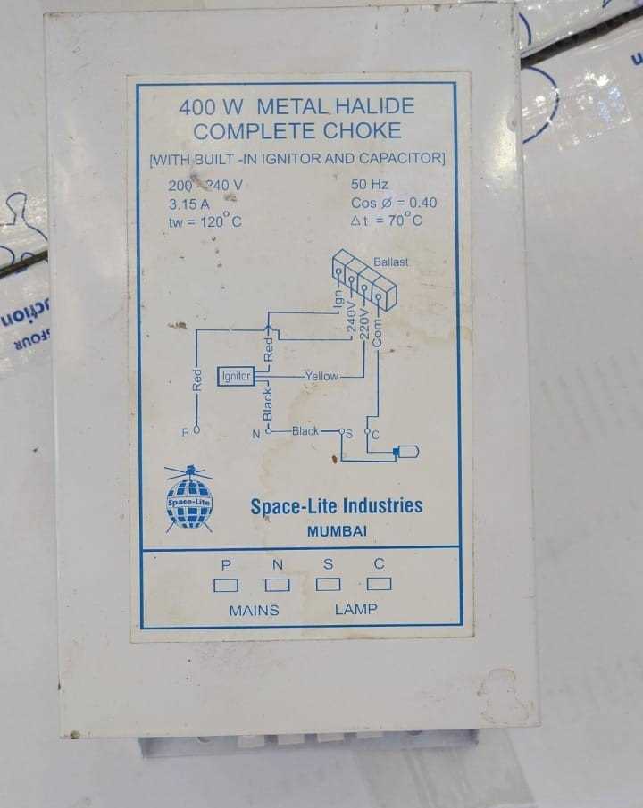 400 watt metal halide lamp circuit diagram