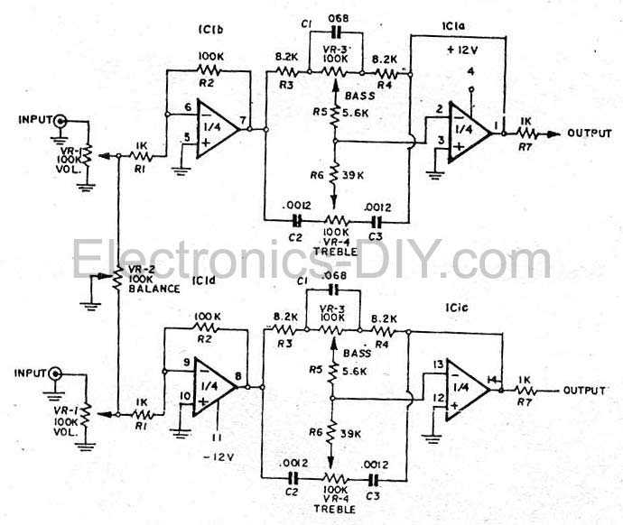 4558 equalizer circuit diagram