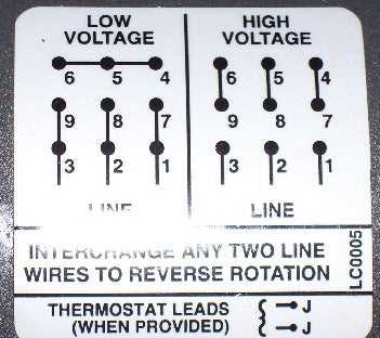 230/460 motor wiring diagram