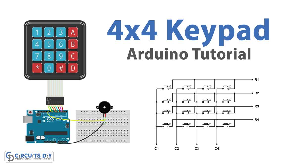 4x4 keypad circuit diagram