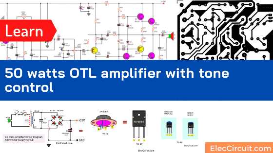 50 watts amplifier circuit diagram