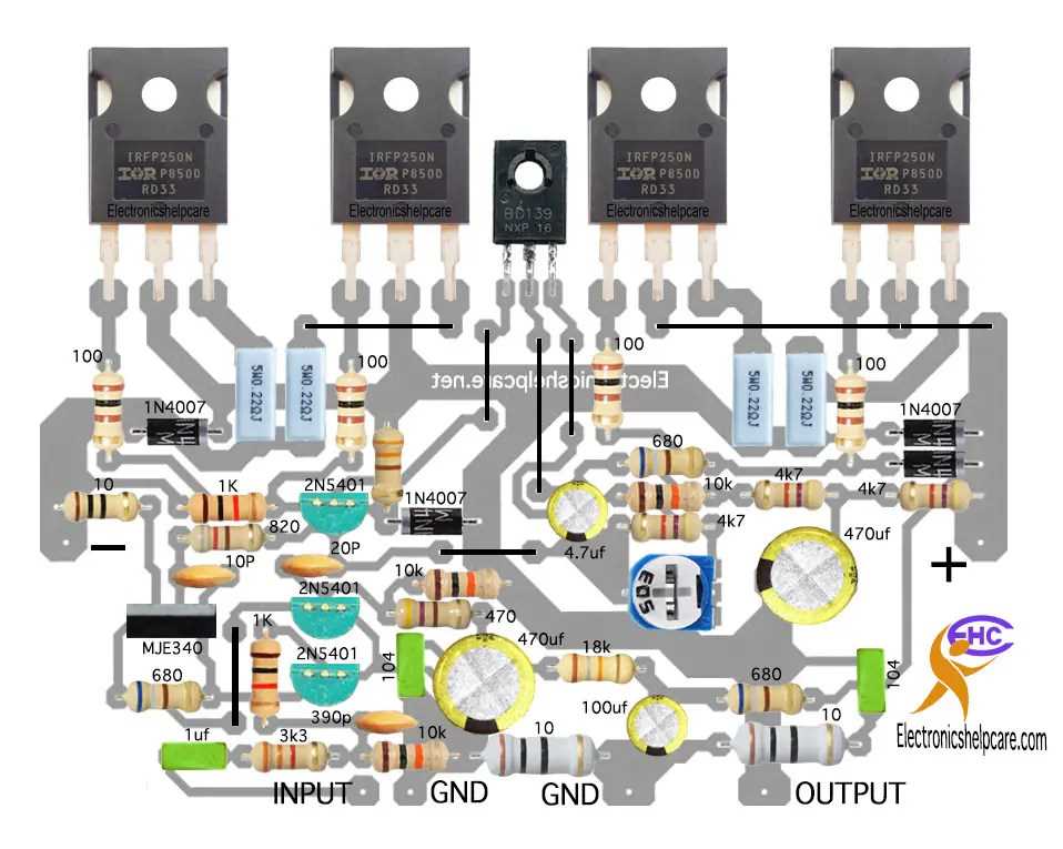 500 watt amplifier circuit diagram 500 watt amplifier circuit diagram