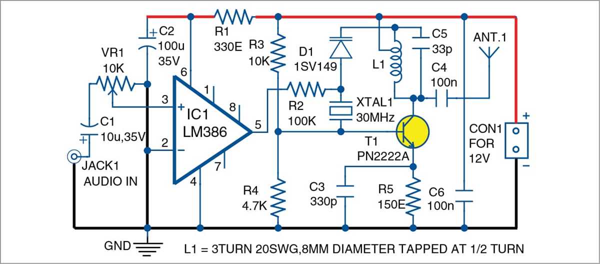 5w fm transmitter circuit diagram