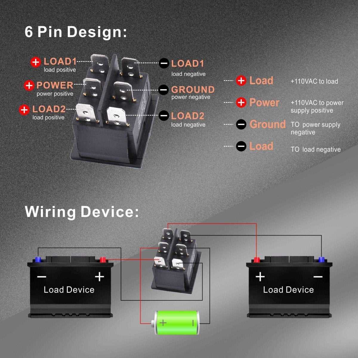 6 prong toggle switch wiring diagram