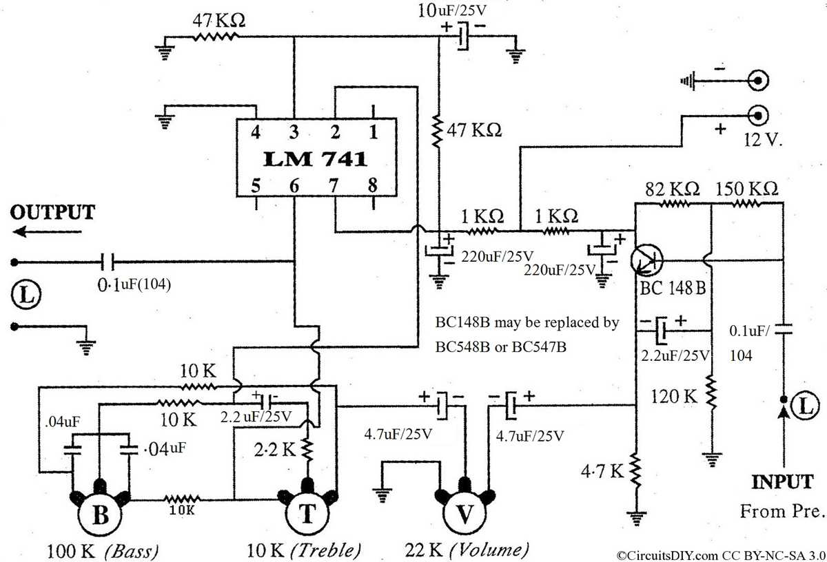 741 circuit diagram