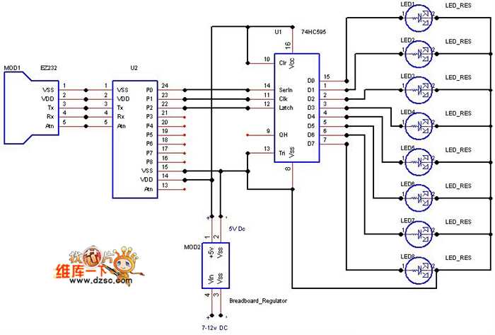 74hc595 circuit diagram 74hc595 circuit diagram