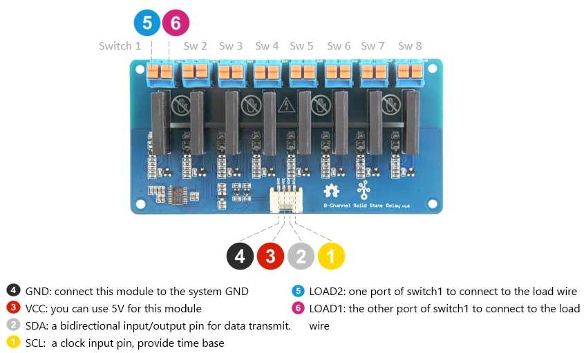 8 channel relay module circuit diagram