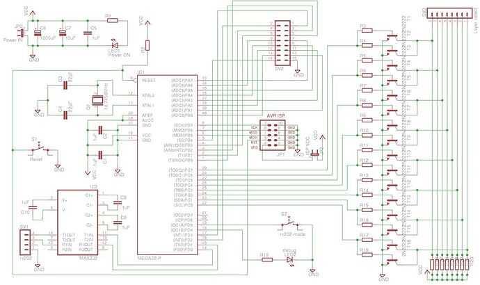 8x8x8 led cube schematic diagram