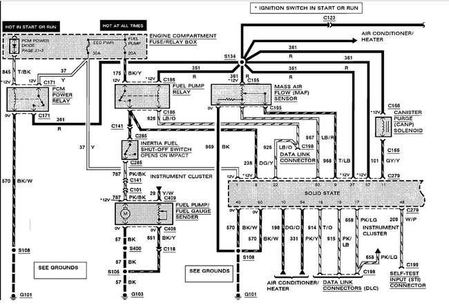 94 ford ranger wiring diagram