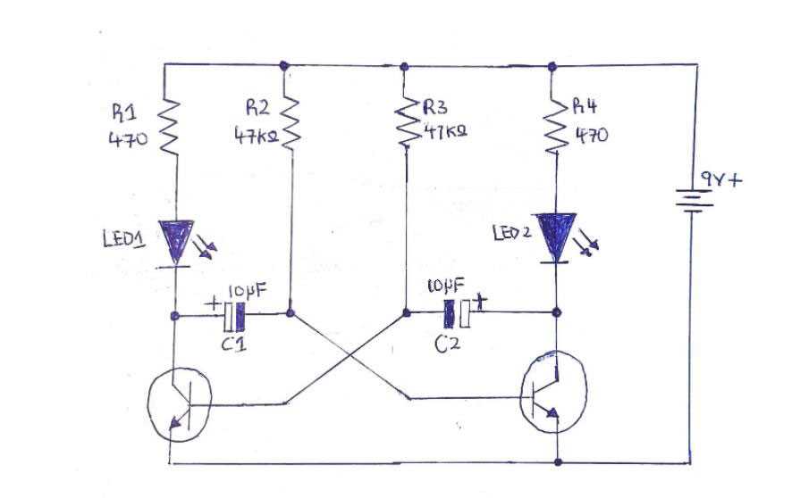 ac flasher circuit diagram