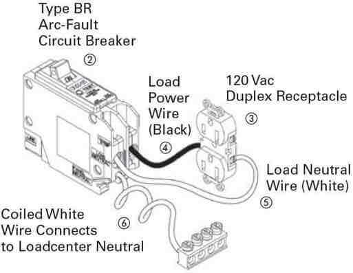 afci breaker wiring diagram