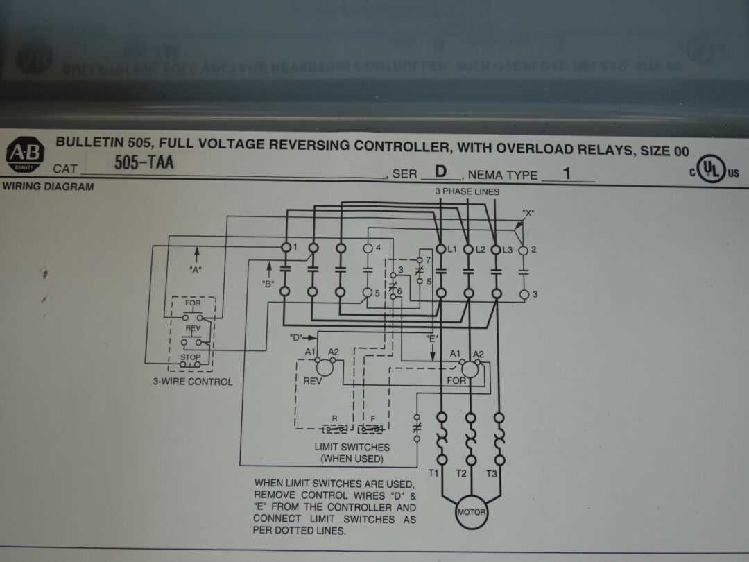 allen bradley wiring diagrams motor starter