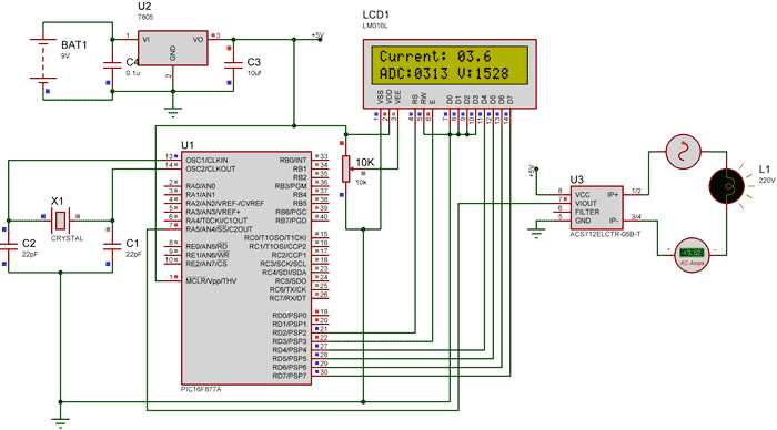 ampere meter circuit diagram