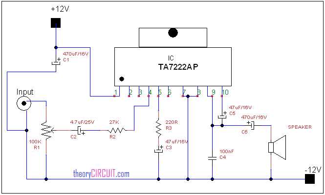 amplifier schematic diagram