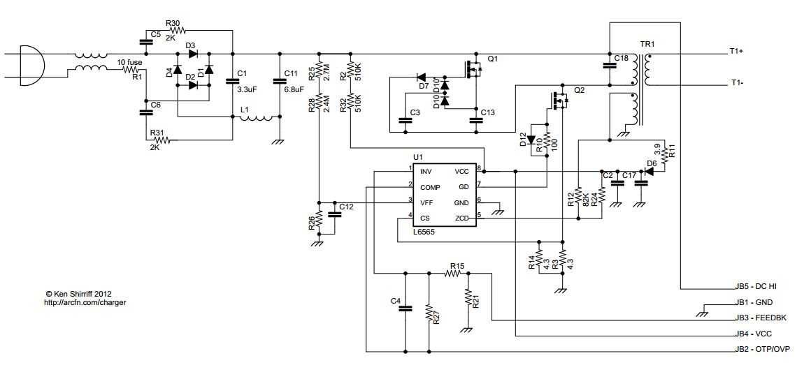 apple charger circuit diagram