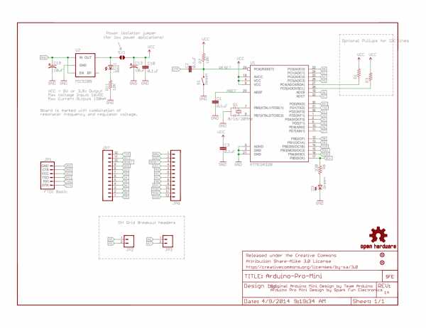 arduino pro mini circuit diagram