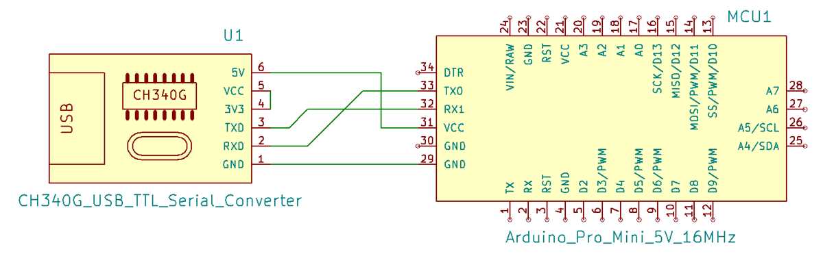 arduino pro mini circuit diagram