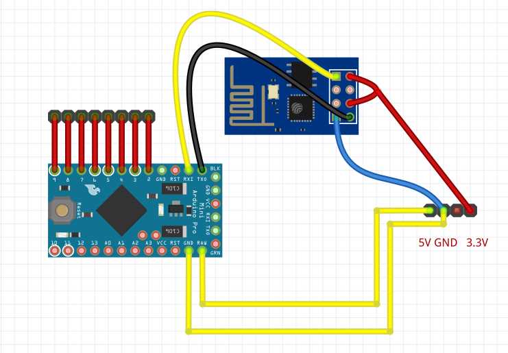 arduino pro mini circuit diagram
