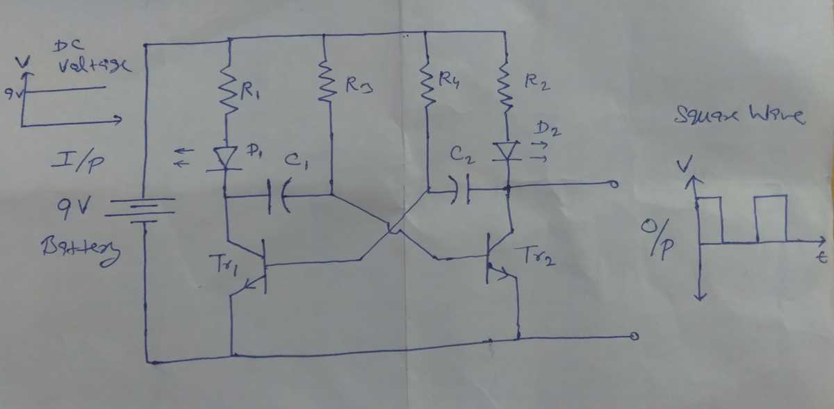 astable multivibrator circuit diagram