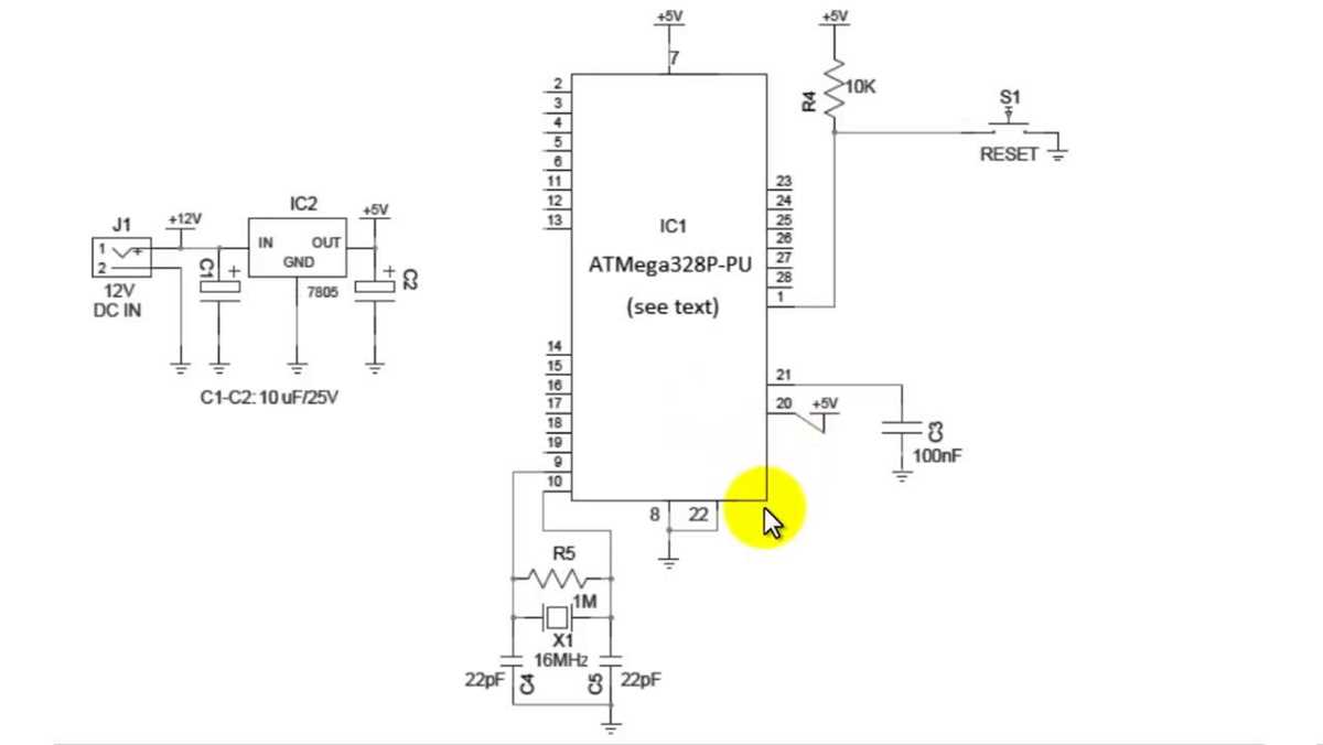 atmega32 schematic diagram