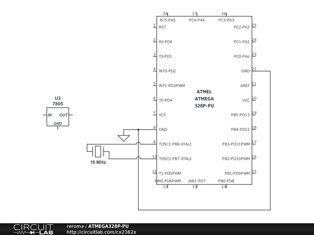 atmega328 schematic diagram