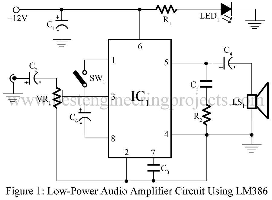 audio power amplifier circuit diagram