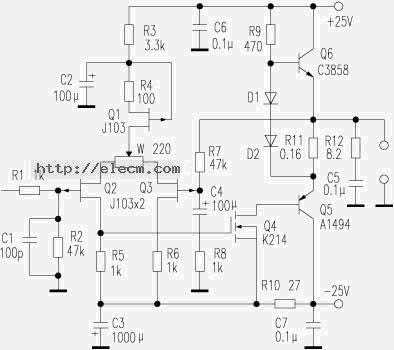 audio power amplifier schematic diagram