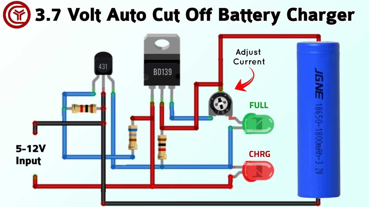 auto cut off battery charger circuit diagram