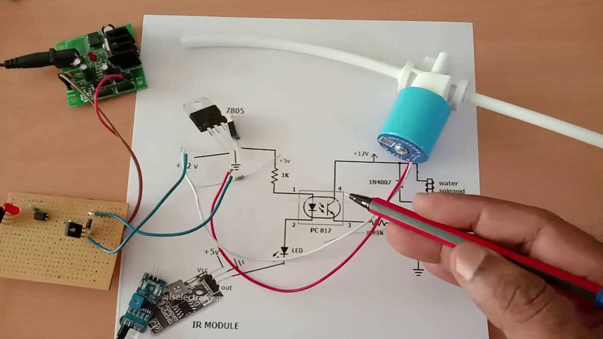 automatic hand sanitizer dispenser circuit diagram