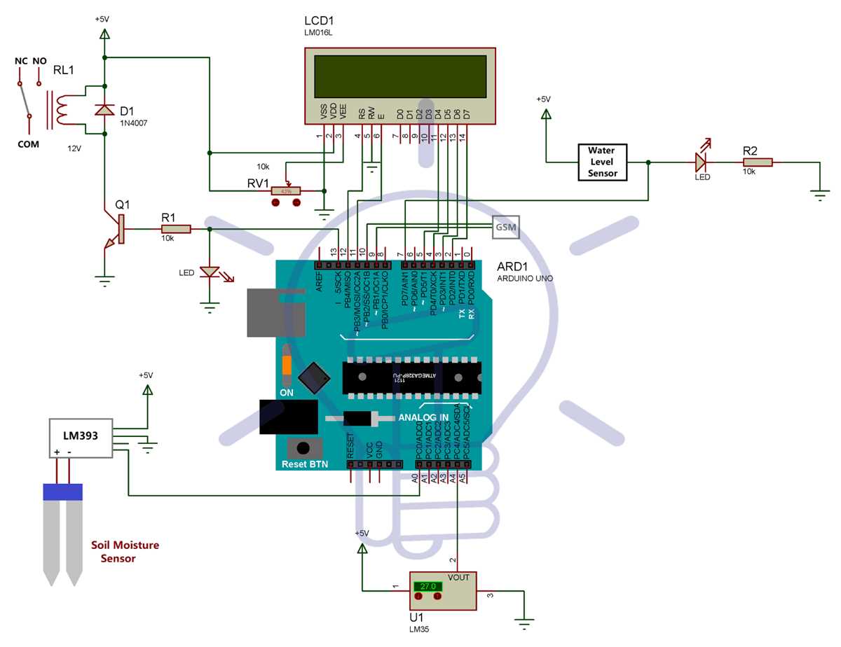 automatic plant watering system circuit diagram