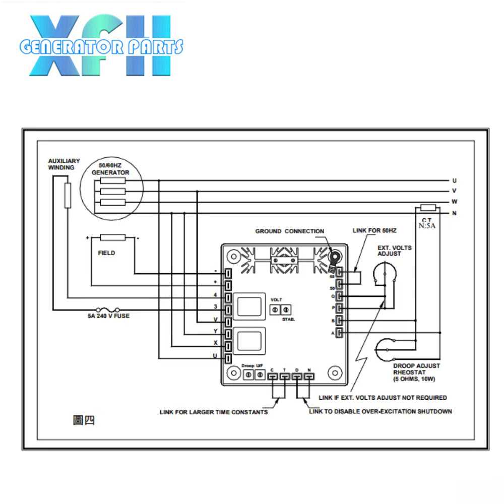 automatic voltage regulator for generator circuit diagram