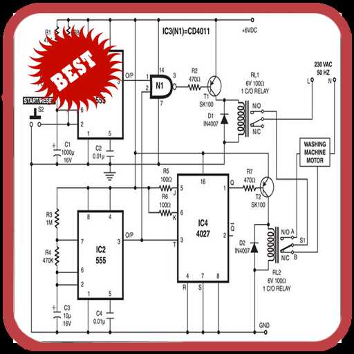 automatic washing machine circuit diagram
