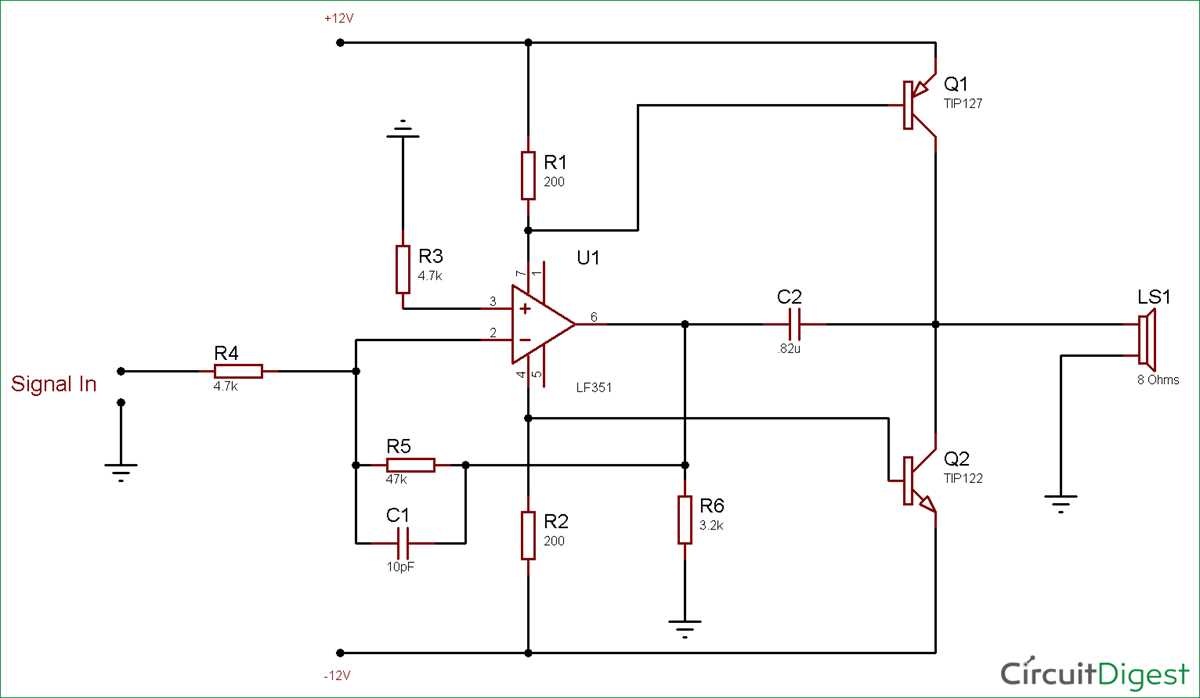 basic amplifier circuit diagram