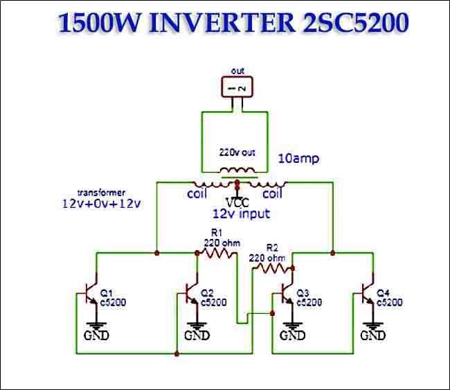 basic inverter circuit diagram