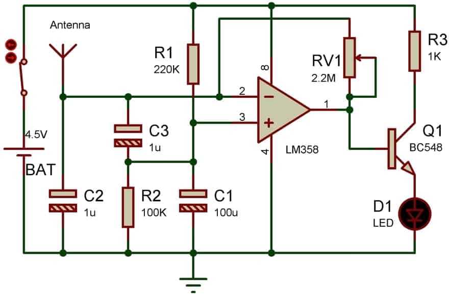 basic mobile phone circuit diagram