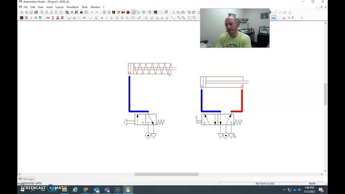 basic pneumatic schematic diagram