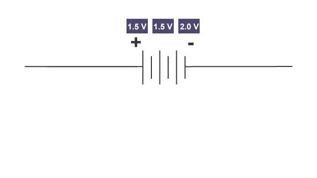 battery circuit diagram positive negative