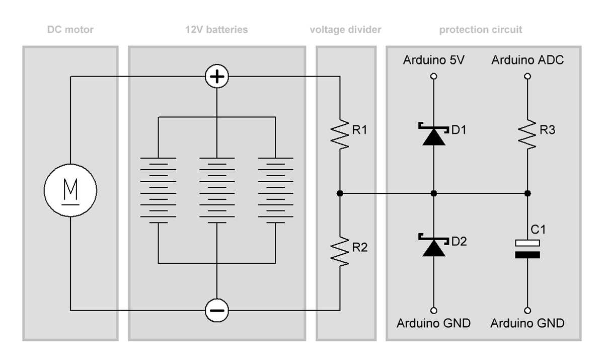 battery voltage monitor circuit diagram