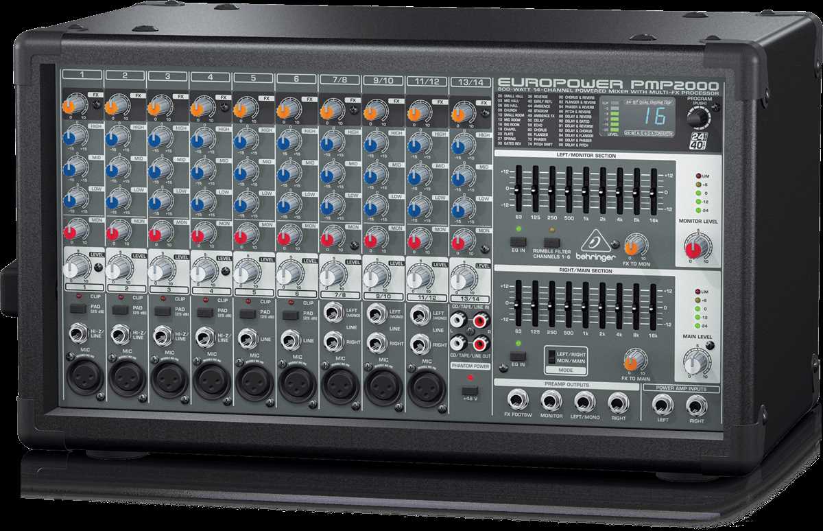 behringer pmp2000 schematic diagram