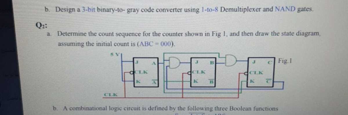 binary to gray code circuit diagram