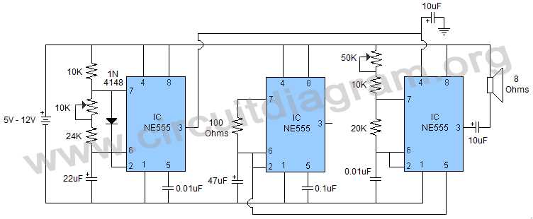 bird sound circuit diagram