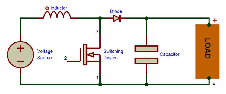 boost converter circuit diagram with explanation