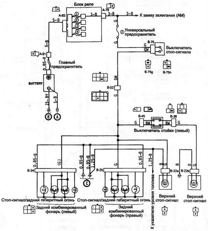 brake light circuit diagram