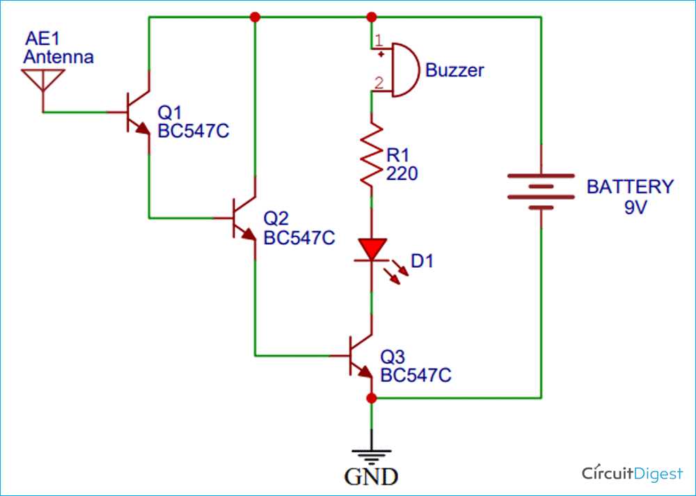 broken wire detector circuit diagram