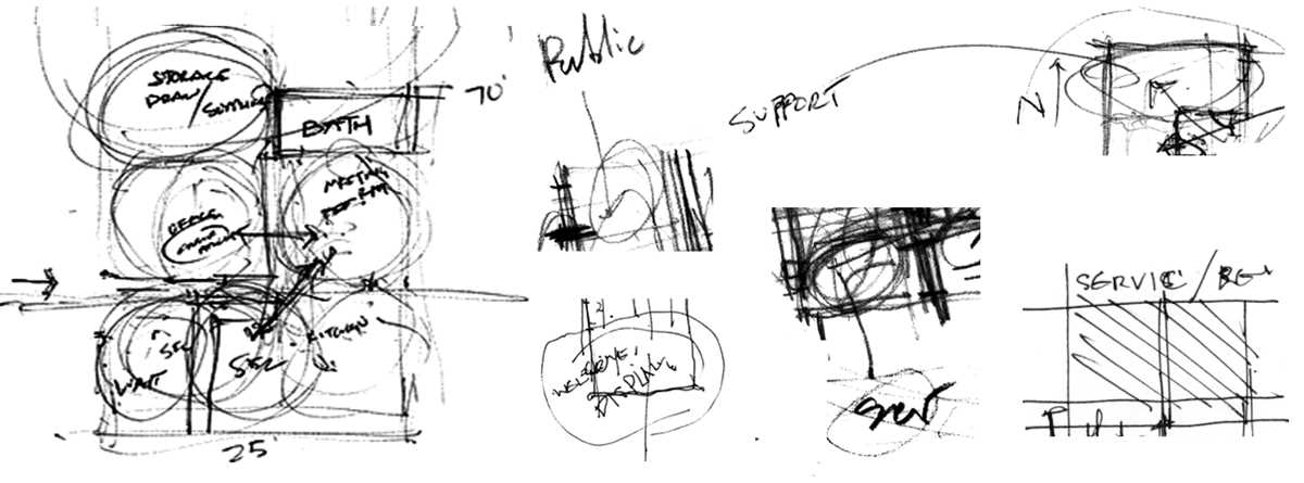 bubble diagram and schematic design