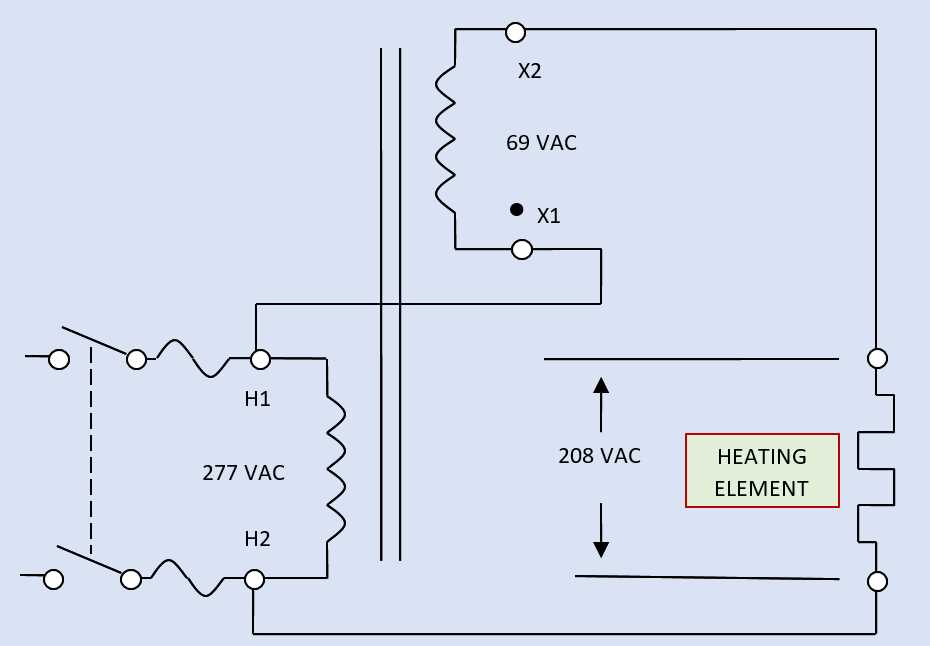 buck boost transformer 208 to 240 wiring diagram