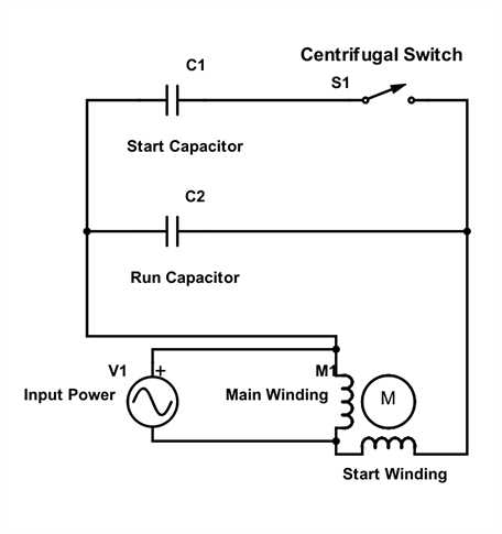 capacitor wiring diagram ac
