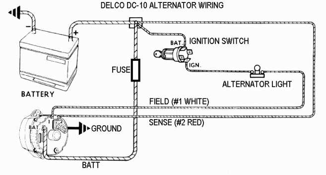 car alternator to motor wiring diagram