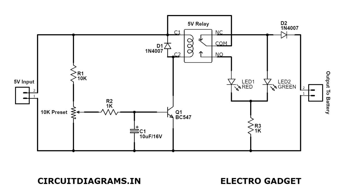car battery charging circuit diagram