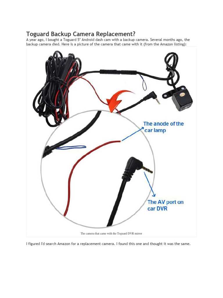 car rear view camera wiring diagram